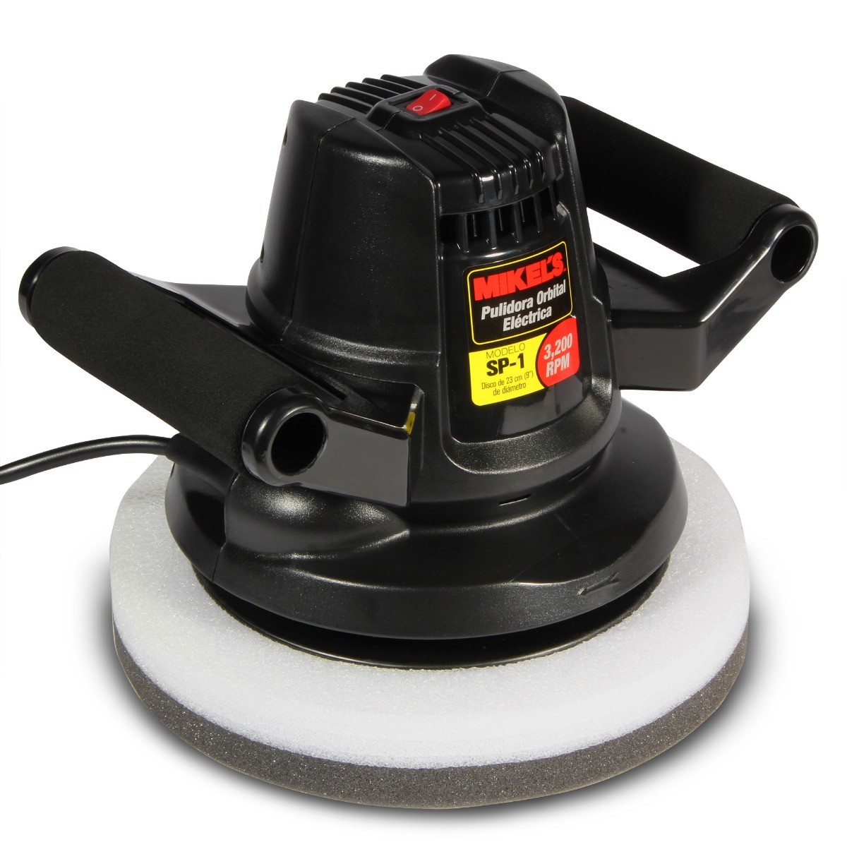 MIKELS-SP-1 / SP-1 Pulidora orbital a dos manos (9”, 3200 RPM)