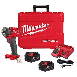 MILWAUKEE-2855P22R / 2855P22R Llave de impacto compacta con kit de retencion de pasador M18 fuel 1/2 " Milwaukee 2855P-22R