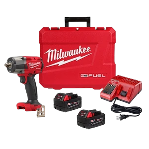 MILWAUKEE-2962P22R / 2962P22R Llave de impacto de par medio M18 FUEL de 1/2" con kit de reten de pasador Milwaukee 2962P-22R