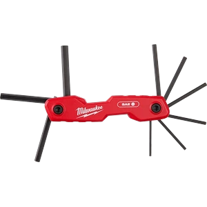 MILWAUKEE-48222181 / 48222181 Juego de llaves hexagonales plegables de 9 llaves - SAE Milwaukee 48-22-2181