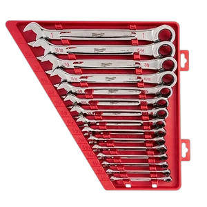 Juego de llaves combinadas con matraca de 15 pzs - SAE Milwaukee 48-22-9416