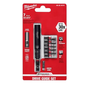 Juego de guias magneticas para destornillador de impacto SHOCKWAVE 7 pzs Milwaukee 48-32-4515
