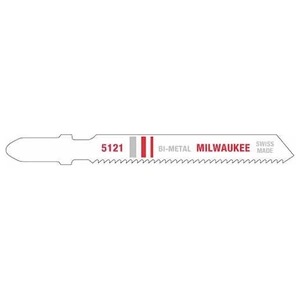 MILWAUKEE-48425121 / 48425121 Hoja de sierra caladora bimetálica 3" y 18 dientes por pulgada (5pzs.) Milwaukee 48-42-5121