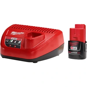 MILWAUKEE-48592420 / 48592420 Kit de inicio Cargador/Batería M12 2.0 Milwaukee 48-59-2420