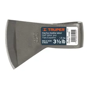 14988 / ML-3-1/2 Hacha tipo español media labor 3-1/2 lb sin mango, Truper