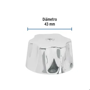Foset Maneral hexagonal metálico para lavabo y fregadero, Basic