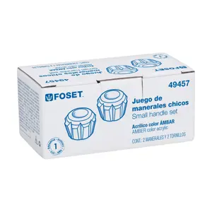 Foset Juego 2 manerales acrílico ámbar p/lavabo y fregadero, Basic