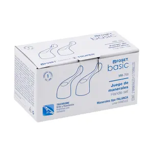 49455 / MM-700 Foset Juego de manerales de palanca p/lav-fregadero, cromo,Basic