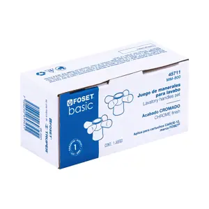 Foset Juego de manerales de cruceta p/lav-fregadero, cromo, Basic