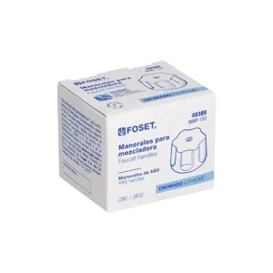 49389 / MMP-100 Foset Juego de manerales hex de ABS p/lav-fregadero, cromo, Basic