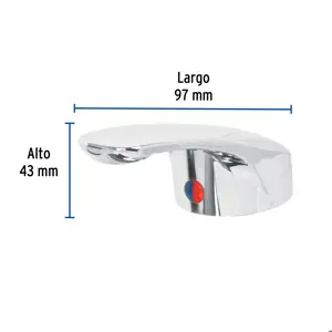 Foset Maneral de palanca p/monomando lavabo MP-420, cromo, Basic