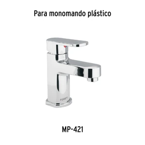 Foset Maneral plano para monomando de lavabo, cromo, Basic