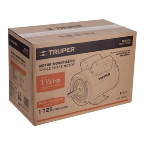Truper Motor eléctrico monofásico de 1 1/2 HP, baja velocidad