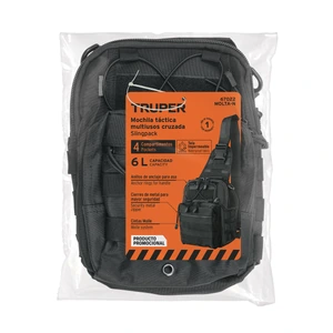 Mochila táctica multiusos negra, Truper