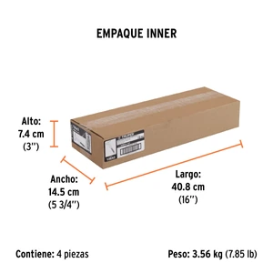 Truper Martillo tubular 16 oz uña California Ripper, cara fresada
