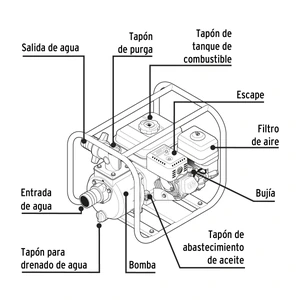Motobomba autocebante 2