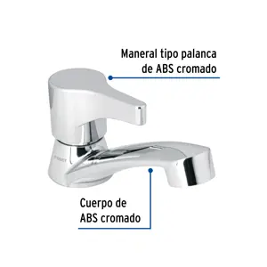 Foset Llave individual para lavabo, ABS, maneral palanca, Basic