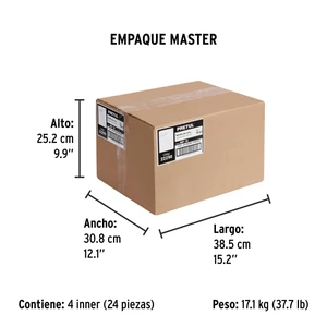 Martillo semipulido, 16 oz, uña curva, PRETUL