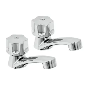 49308 / MP-242 Foset Juego 2 llaves plásticas individuales para lavabo, Basic