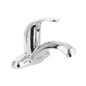 Monomando plástico para lavabo, nariz curva, Foset Basic