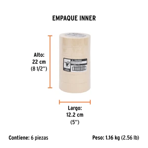 Cinta masking tape de 1-1/2