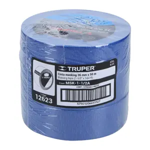 Cinta masking tape azul de 1-1/2