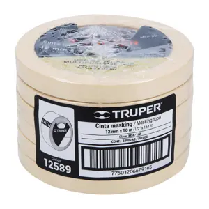 12589 / MSK-1/2 Cinta masking tape de 1/2
