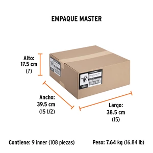 Cinta masking tape de 1/2