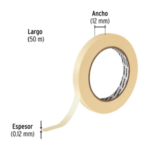 Cinta masking tape de 1/2