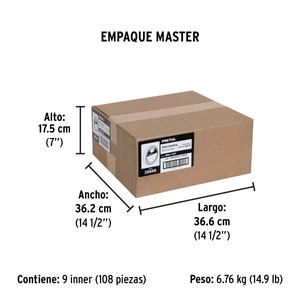 Cinta masking tape de 1/2