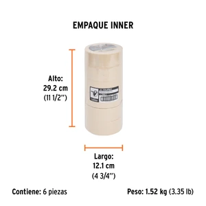Cinta masking tape de 2