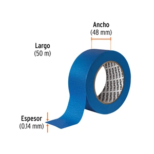 Cinta masking tape azul de 2