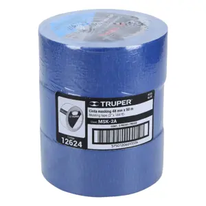 Cinta masking tape azul de 2