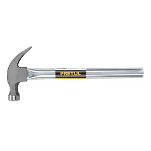20595 / MT-16P Martillo uña curva 16 oz, mango tubular, Pretul