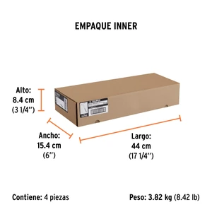 Martillo tubular pulido 16 oz uña recta, Truper