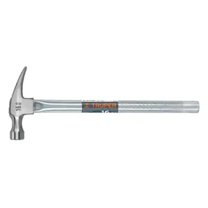 Martillo tubular pulido 16 oz uña recta, Truper