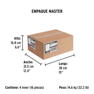 Martillo uña recta 16 oz, mango tubular, Pretul