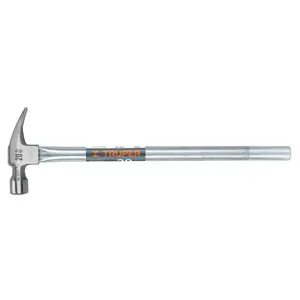 Truper Martillo tubular pulido 20 oz alojamiento imantado uña recta