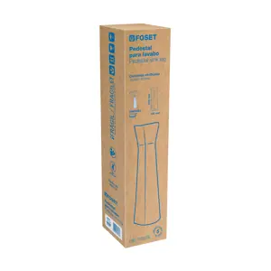 44005 / MUBA-20B Pedestal cerámico para lavabo, blanco, FOSET