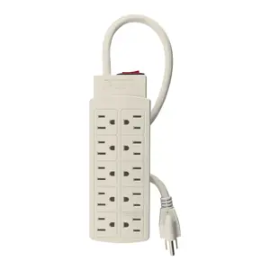 47234 / MUL-10 Multicontacto 14 AWG uso rudo con 10 entradas, Volteck