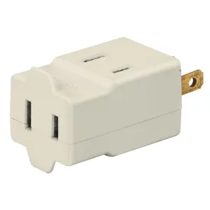 46808 / MUL-300 Multicontacto triple, tipo cubo, Volteck