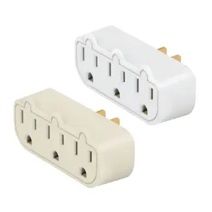 47199 / MUL-320G Multicontacto de barra triple aterrizado, a granel, Volteck