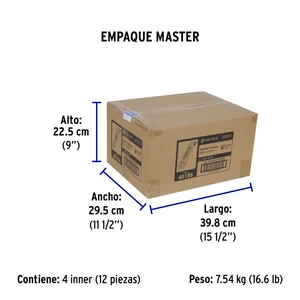 Volteck Multicontacto 14 AWG industrial supresor de picos 6 entradas
