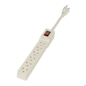 47188 / MUL-6E Multicontacto 16 AWG doméstico 6 entradas, Volteck