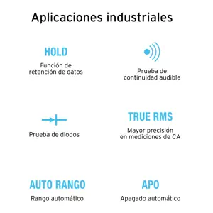 Multímetro para mantenimiento industrial con gancho, Truper