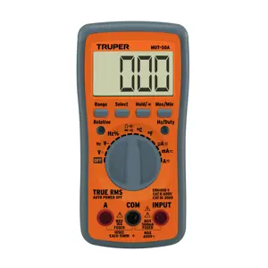 100361 / MUT-50A Truper Multimetro profesional con RMS verdadero y auto rango