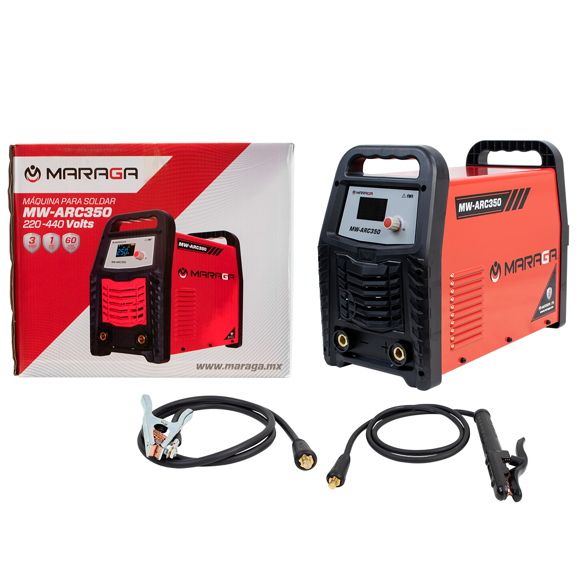 Soldadora inversora MARAGA ARC350 350 Ampers 220V/440V