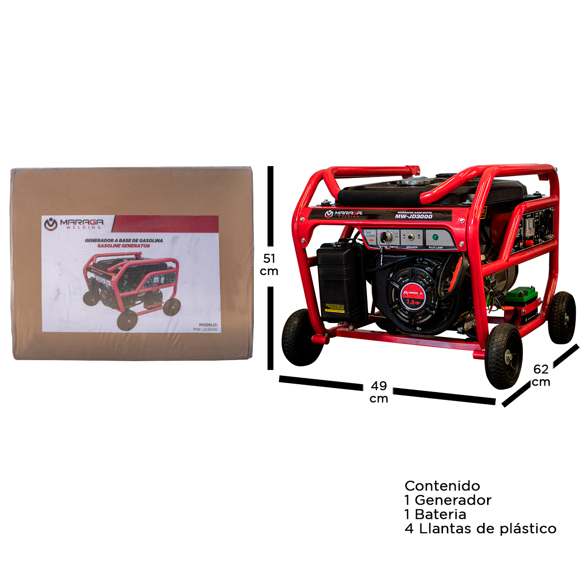 MW-JD3000 / 7502224734349 Generador Eléctrico Maraga 3000W