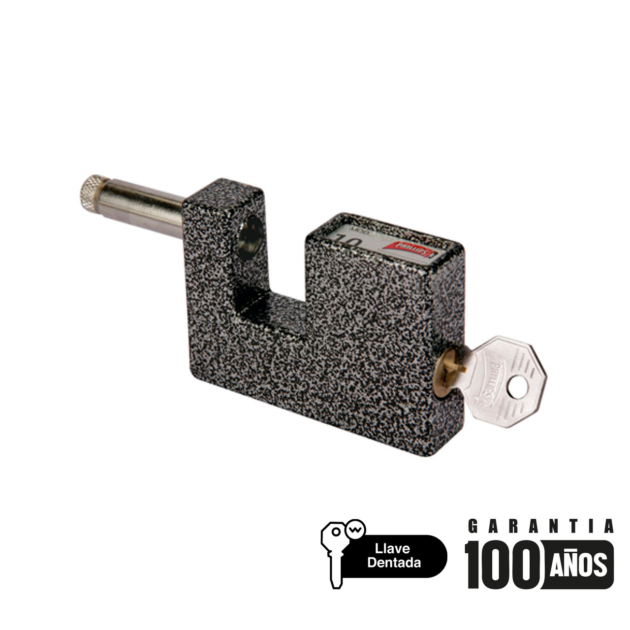 CANDADO CORTINA 10AMP ME TALICO BLISTER