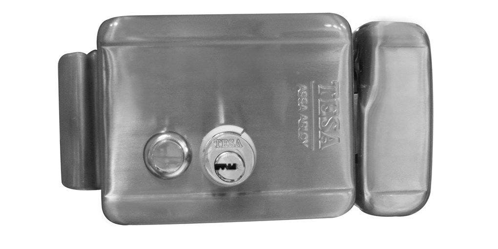 CERRADURA ELECTRICA X86A S/BOTON INOX DER